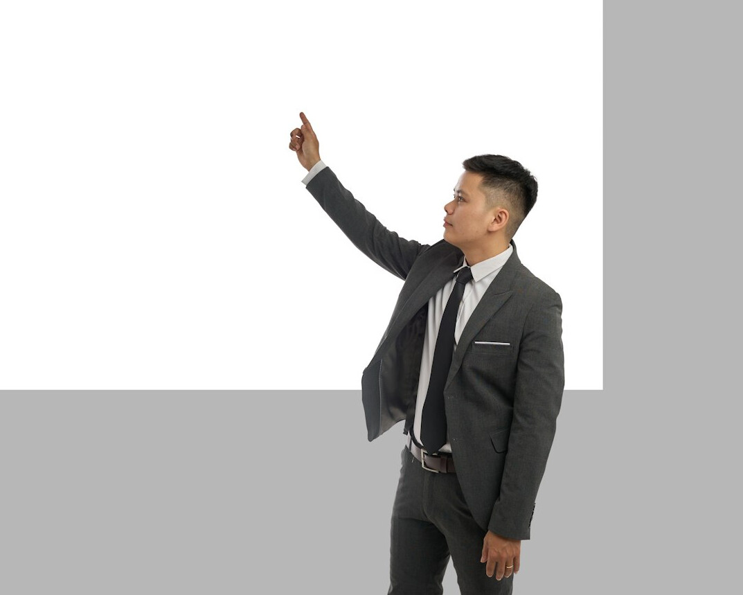 business leader presenting