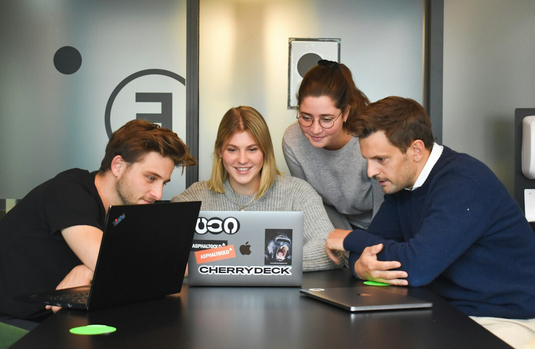 team collaboration in office