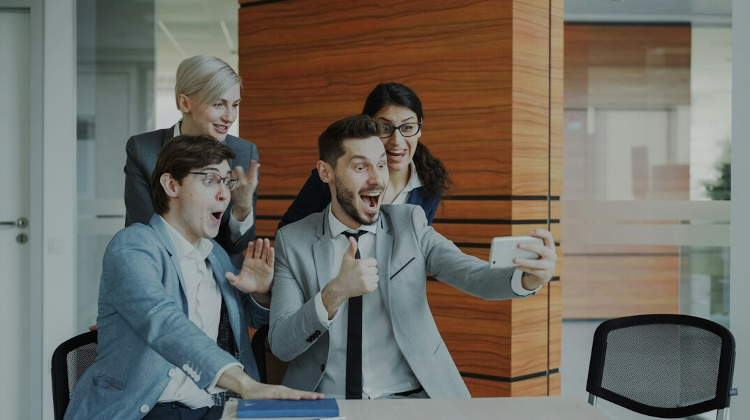 successful business team celebration